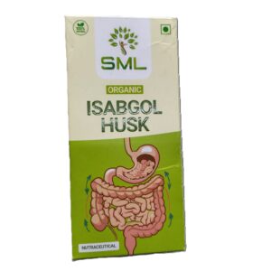 SML Organic Isabgol - Psyllium Husk Powder, 100gm | Effectively Relieves Constipation | Fiber Supplement For Digestion | Natural Laxative, Digestive Fiber Powder, Weight Loss