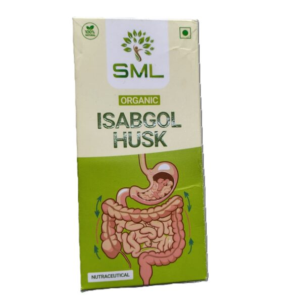 SML Organic Isabgol - Psyllium Husk Powder, 100gm | Effectively Relieves Constipation | Fiber Supplement For Digestion | Natural Laxative, Digestive Fiber Powder, Weight Loss