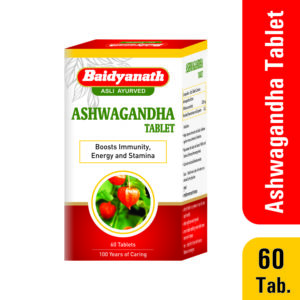 Baidyanath Ashwagandha Tablet | For Immunity, Energy & Stamina - 60 Tablets