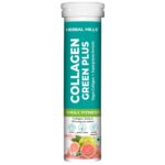 Herbal Hills Collagen Supplement with Amla & Wheatgrass – Green Plus | 15 Tablets | Supports Healthy Skin, Hair, Nails & Joints