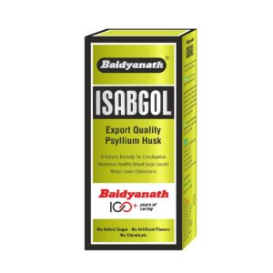 Baidyanath Isabgol - Psyllium Husk Powder - 200gm | Effectively Relieves Constipation | Fiber Supplement For Digestion