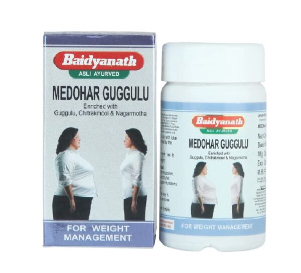 Baidyanath Medohar Guggulu 120 Tab| Enriched with Guggulu, Chitrakmool and Nagarmotha