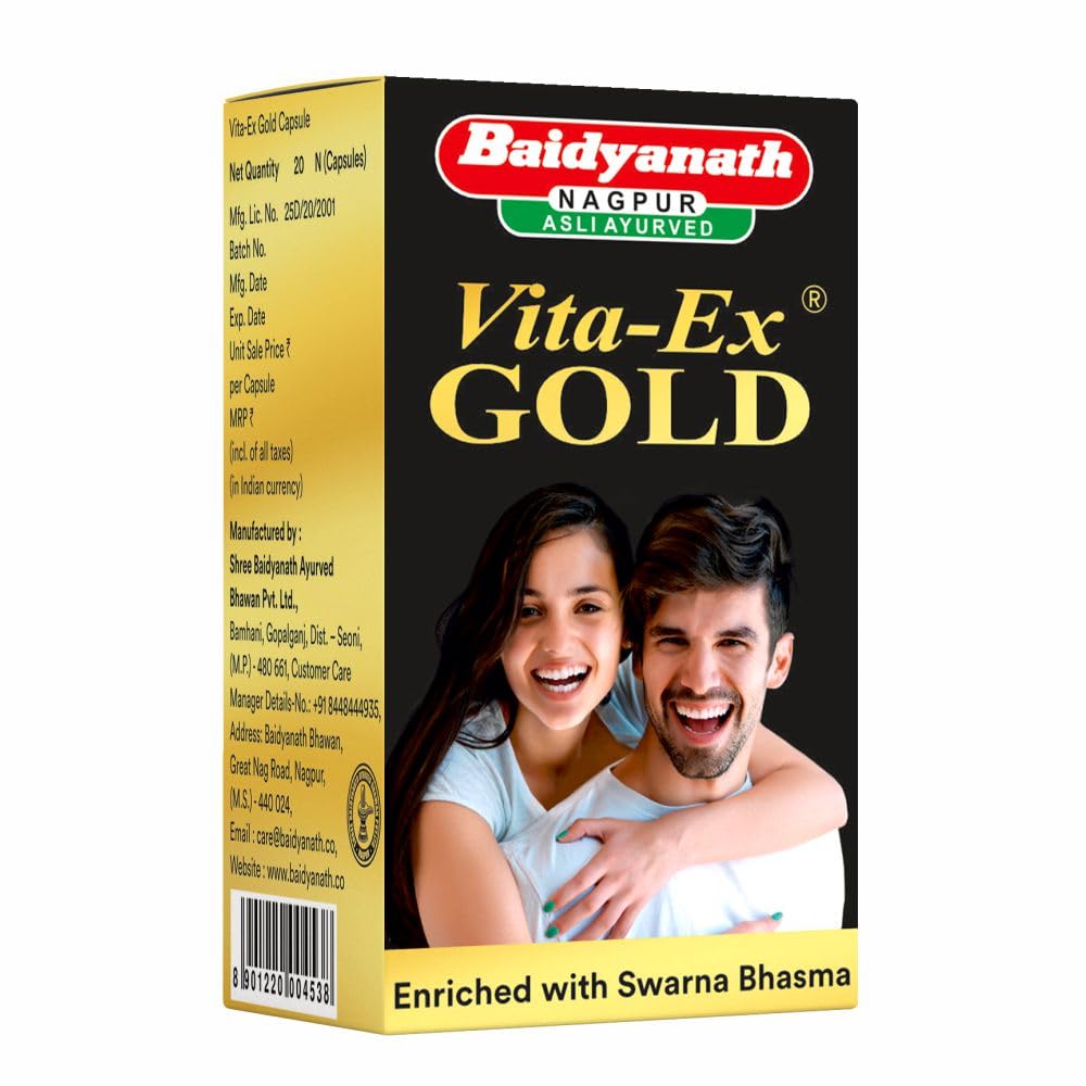 Baidyanath Vita Ex Gold I Stamina Booster - 20 Capsules