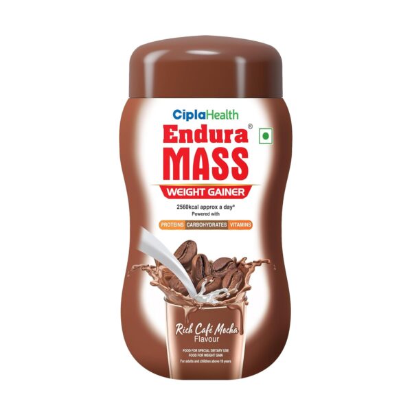 Endura Mass Weight Gainer Powder 550 gm - Cafe Mocha Flavour