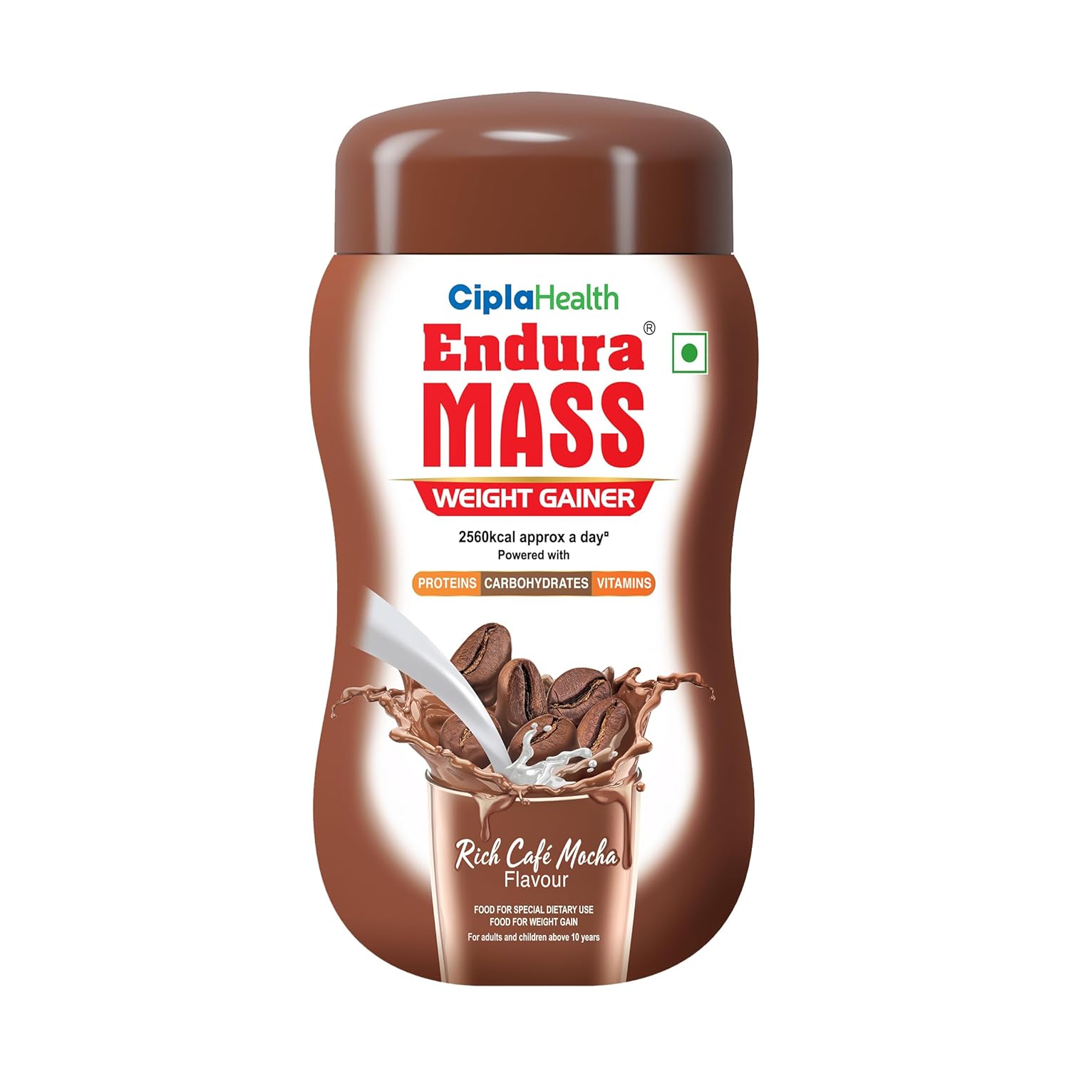 Endura Mass Weight Gainer Powder 550 gm - Cafe Mocha Flavour