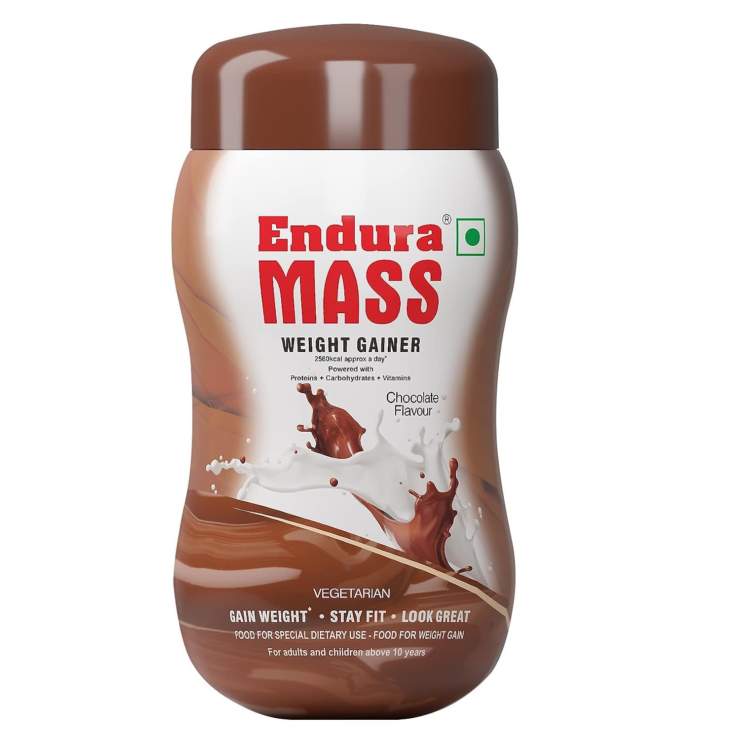 Endura Mass Weight Gainer Powder 500 G Chocolate Flavour|Unique Blend Of 3 Sources Of Protein,Carbs,Vitamins & Essential Minerals
