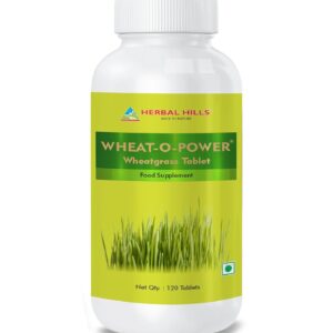 Herbal Hills Wheatgrass Tablet - 120 Tablets | Natural Antioxidant Superfood, Supports Healthy Joints, Immunity Booster